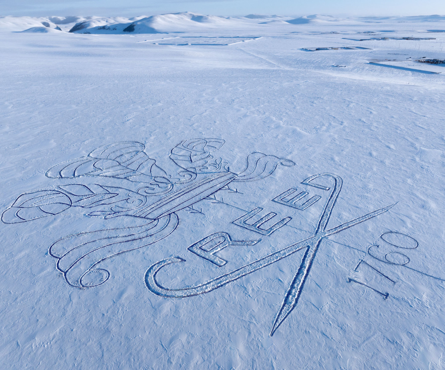 Finished Creed snow logo for China Marketing Campaign